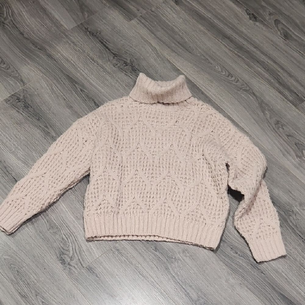 Taupe Lumiere Soft Knit Turtleneck Sweater